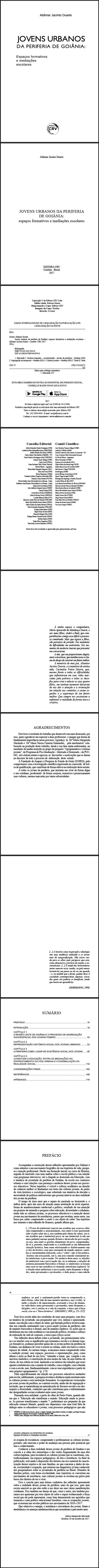 JOVENS URBANOS DA PERIFERIA DE GOIÂNIA:<br>espaços formativos e mediações escolares